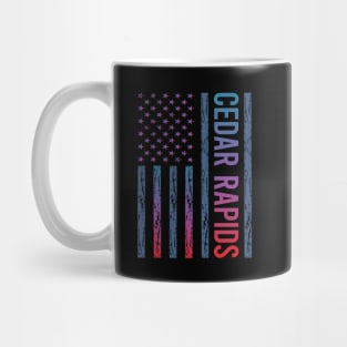 Blue Red Flag - Cedar Rapids Mug